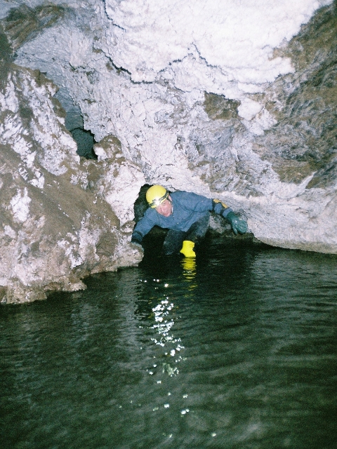 Richard Carey in Cueva Colibiri 