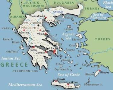 map of Greece