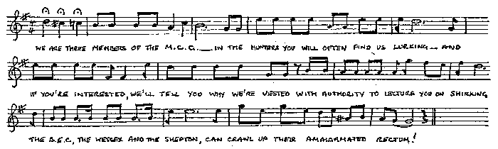 Music for the MCG Song