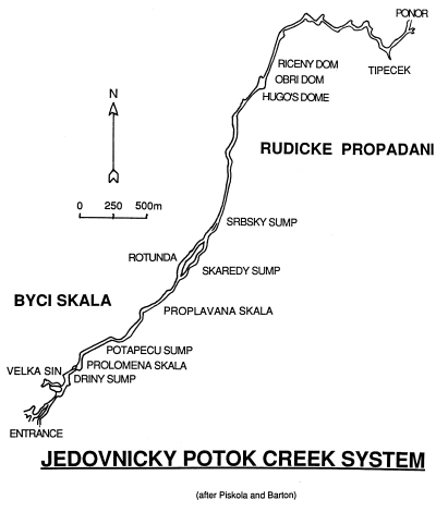 jedovnicky potok creek system