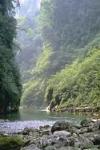 The canyon weaves for 90 km through rain forest