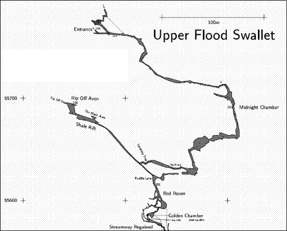 1985-2006 - progress made in Upper Flood Swallet