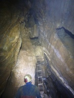 Ladder climb at The Attic